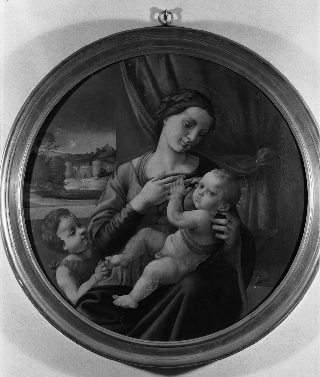 Madonna con Bambino e San Giovannino (dipinto) - ambito fiorentino (prima metà sec. XVI)