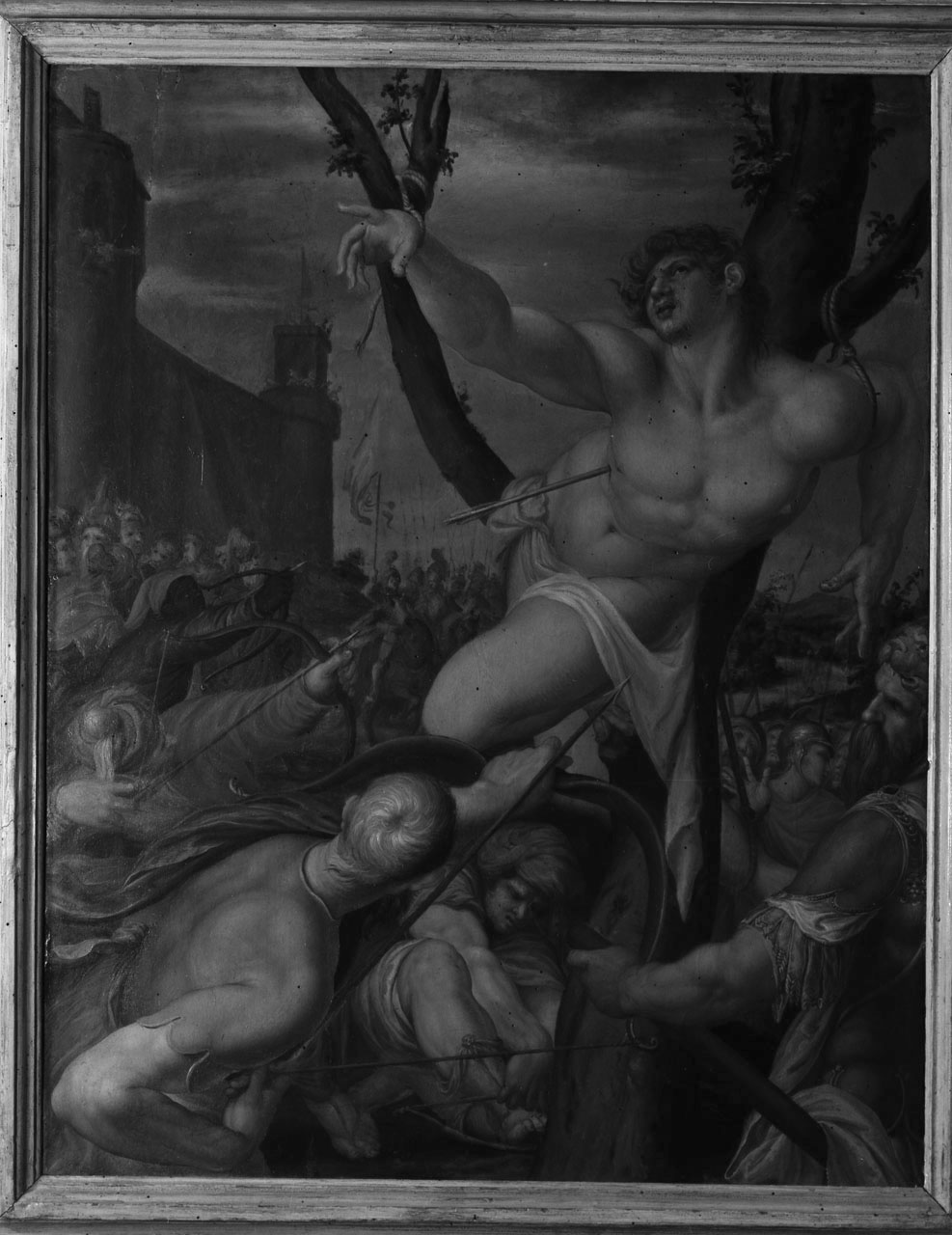 martirio di San Sebastiano (dipinto) di Butteri Giovanni Maria (seconda metà sec. XVI)