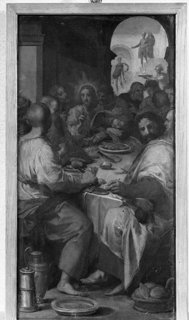 ultima cena (dipinto) di Barbatelli Bernardino detto Poccetti (sec. XVI)