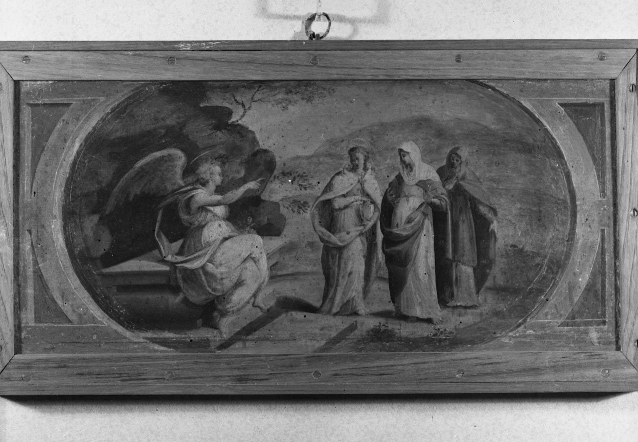 pie donne al sepolcro (dipinto) di Manzuoli Tommaso detto Maso da San Friano (seconda metà sec. XVI)