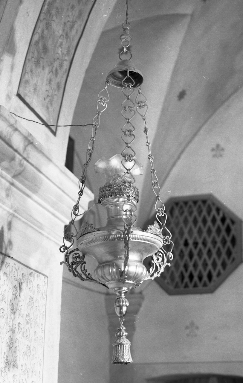 lampada pensile, coppia - bottega Italia centro-settentrionale (sec. XIX)