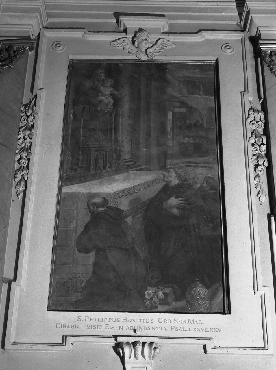 La Madonna appare a san Filippo Benizzi (dipinto) di Castelucci Salvi (terzo quarto sec. XVII)