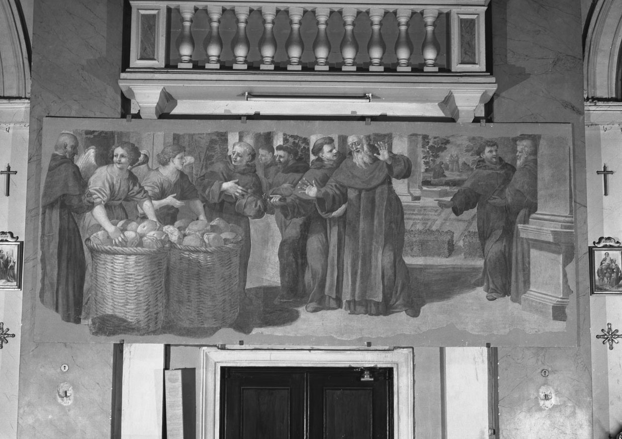 moracolo del pane di S. Filippo Benizzi (dipinto) di Castelucci Salvi (sec. XVII)