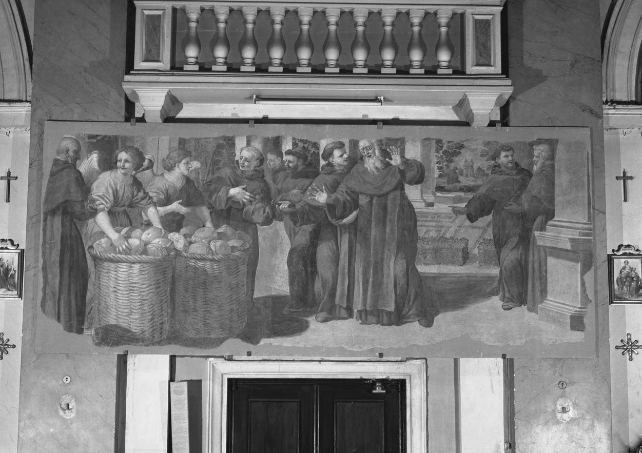 moracolo del pane di S. Filippo Benizzi (dipinto) di Castelucci Salvi (sec. XVII)