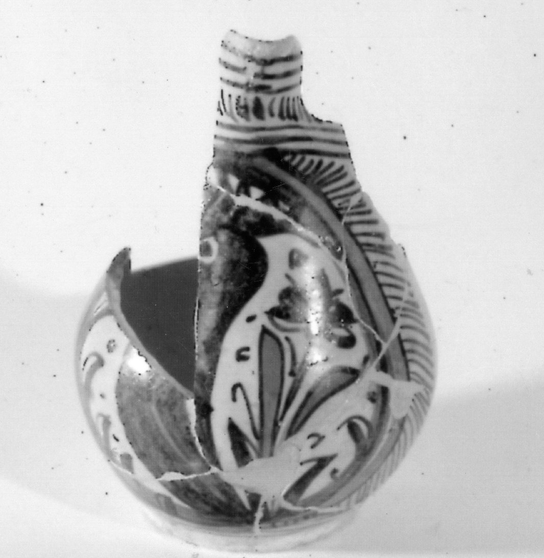 boccale, frammento - bottega di Montelupo (sec. XV)