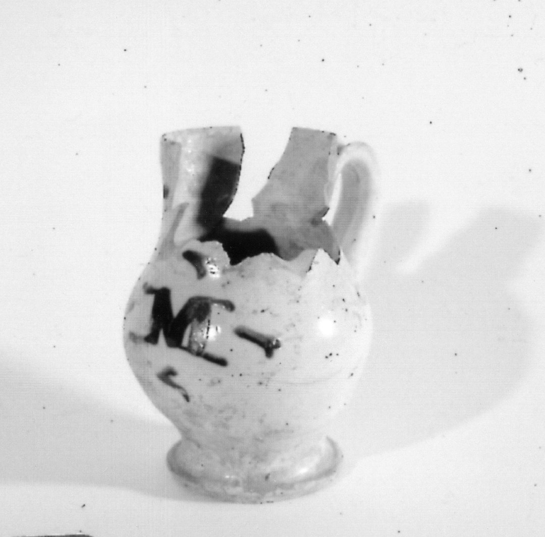 boccale - bottega Italia centrale (fine/inizio secc. XVI/ XVII)