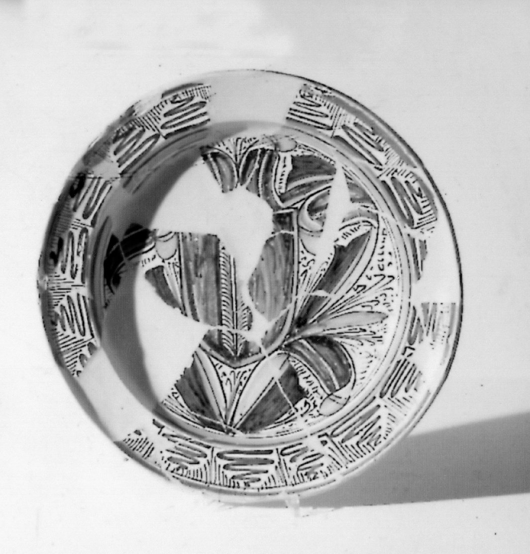 piatto - bottega derutese (sec. XV)