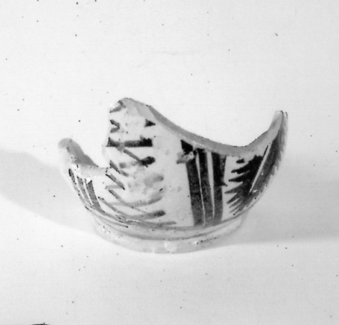 boccale, frammento - bottega Italia centrale (secc. XV/ XVII)