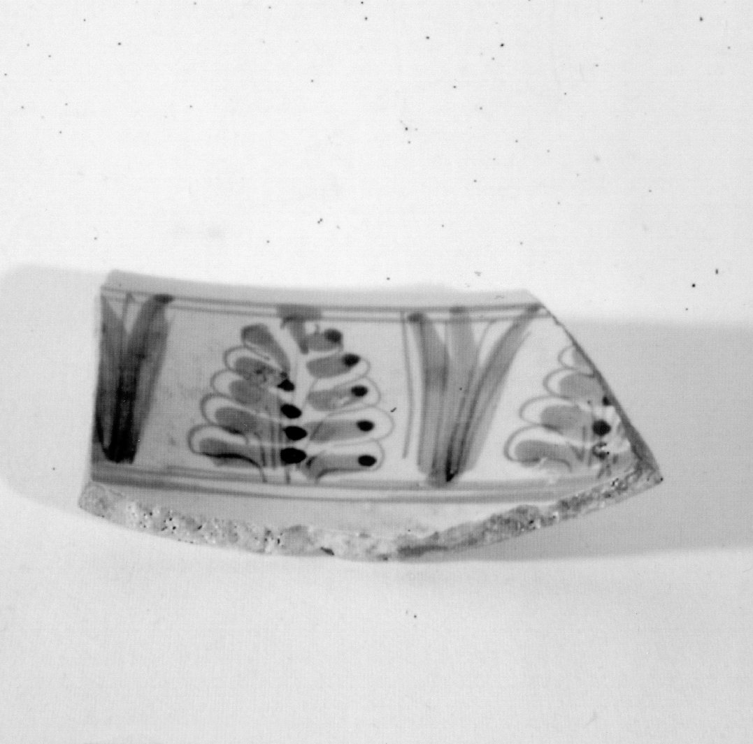 catino, frammento - bottega Italia centrale (secc. XV/ XVII)