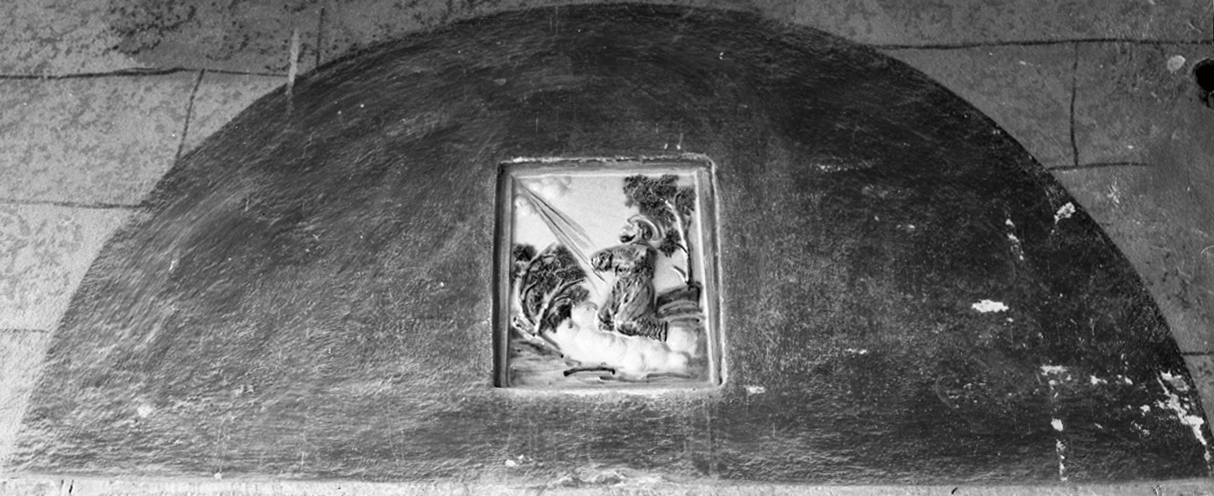 San Francesco d'Assisi riceve le stimmate (formella) - bottega tosco-umbra (sec. XIX)