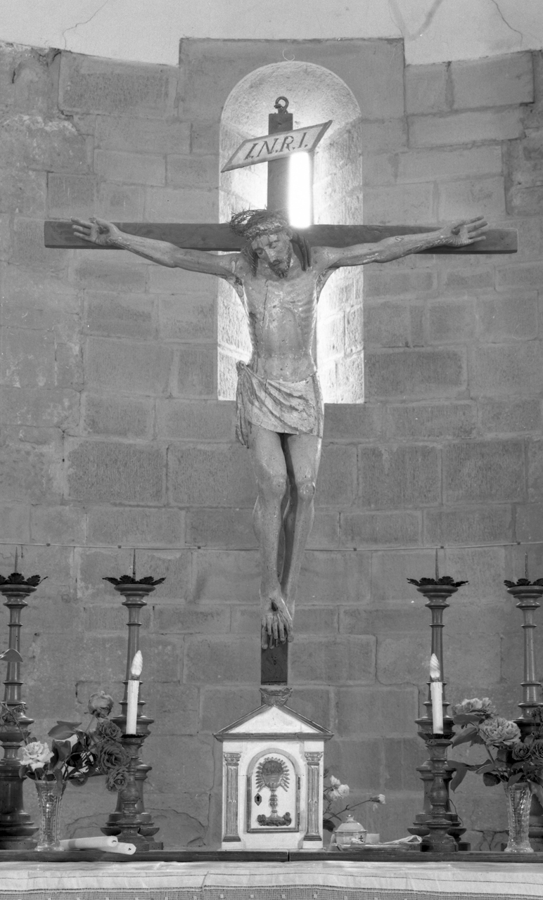 Cristo crocifisso (scultura) - bottega toscana (fine sec. XV)