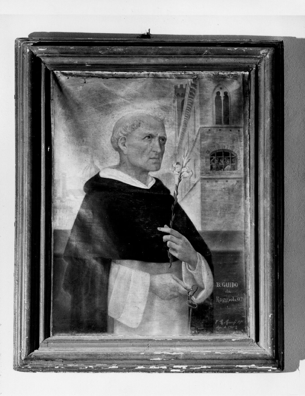 beato Guido da Raggiolo (dipinto) - ambito toscano (sec. XX)