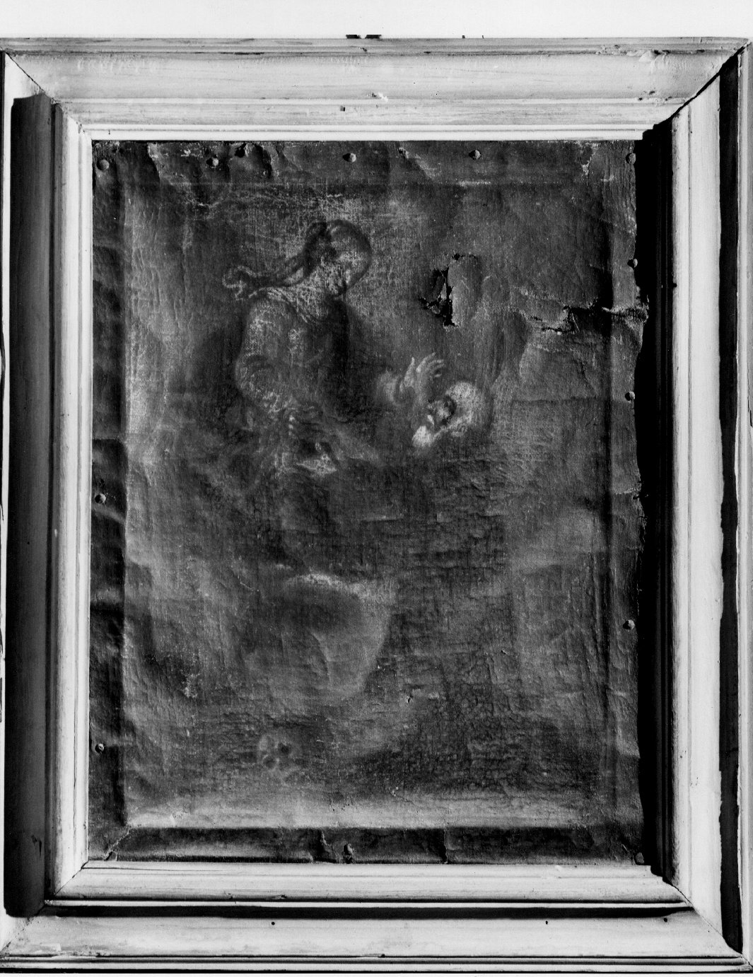 apparizione della Vergine al venerando Girolamo (dipinto) di Ermini Liborio (sec. XVIII)