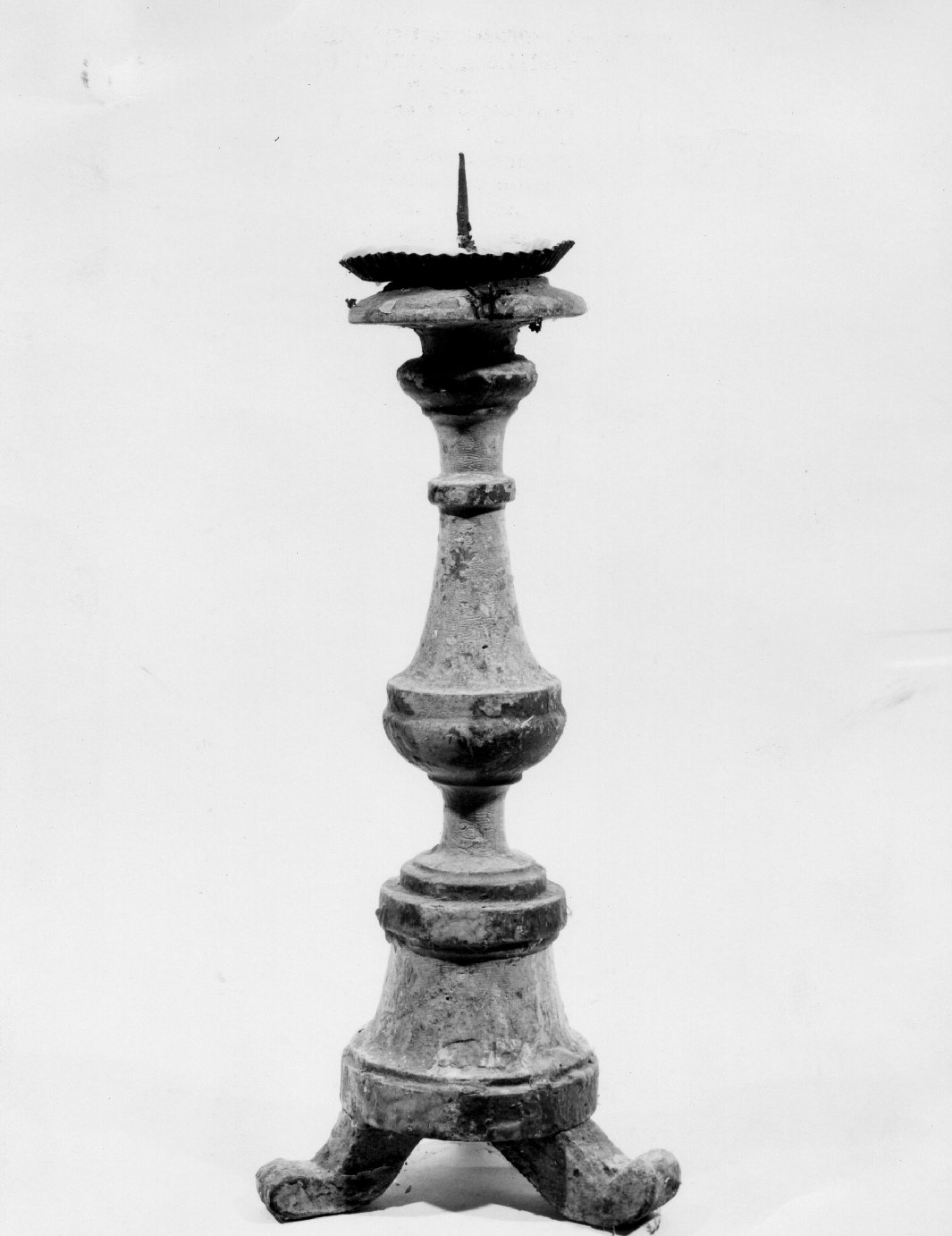 candeliere d'altare, serie - bottega toscana (sec. XVIII)