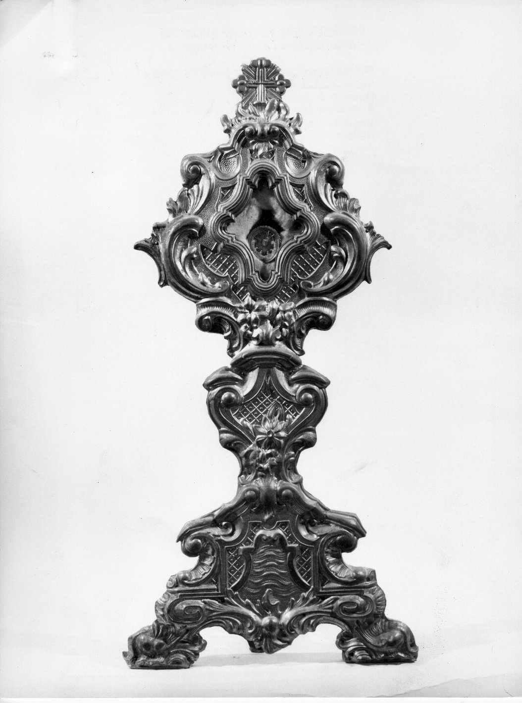 reliquiario - a ostensorio - bottega toscana (sec. XVIII)