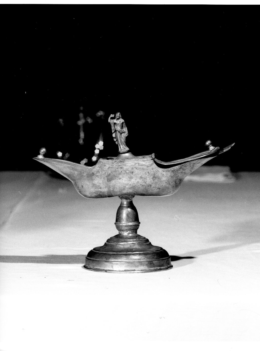 navicella portaincenso - bottega toscana (sec. XIX)