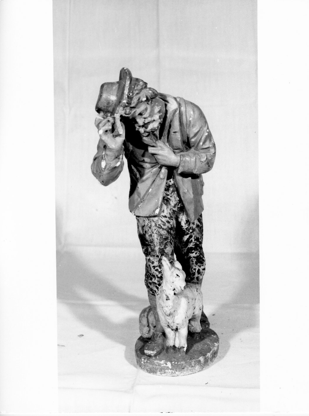 figura maschile di anziano (statuetta di presepio, elemento d'insieme) - bottega toscana (primo quarto sec. XX)