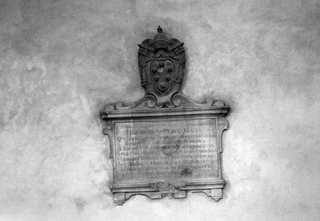 lapide - bottega aretina (sec. XVII)