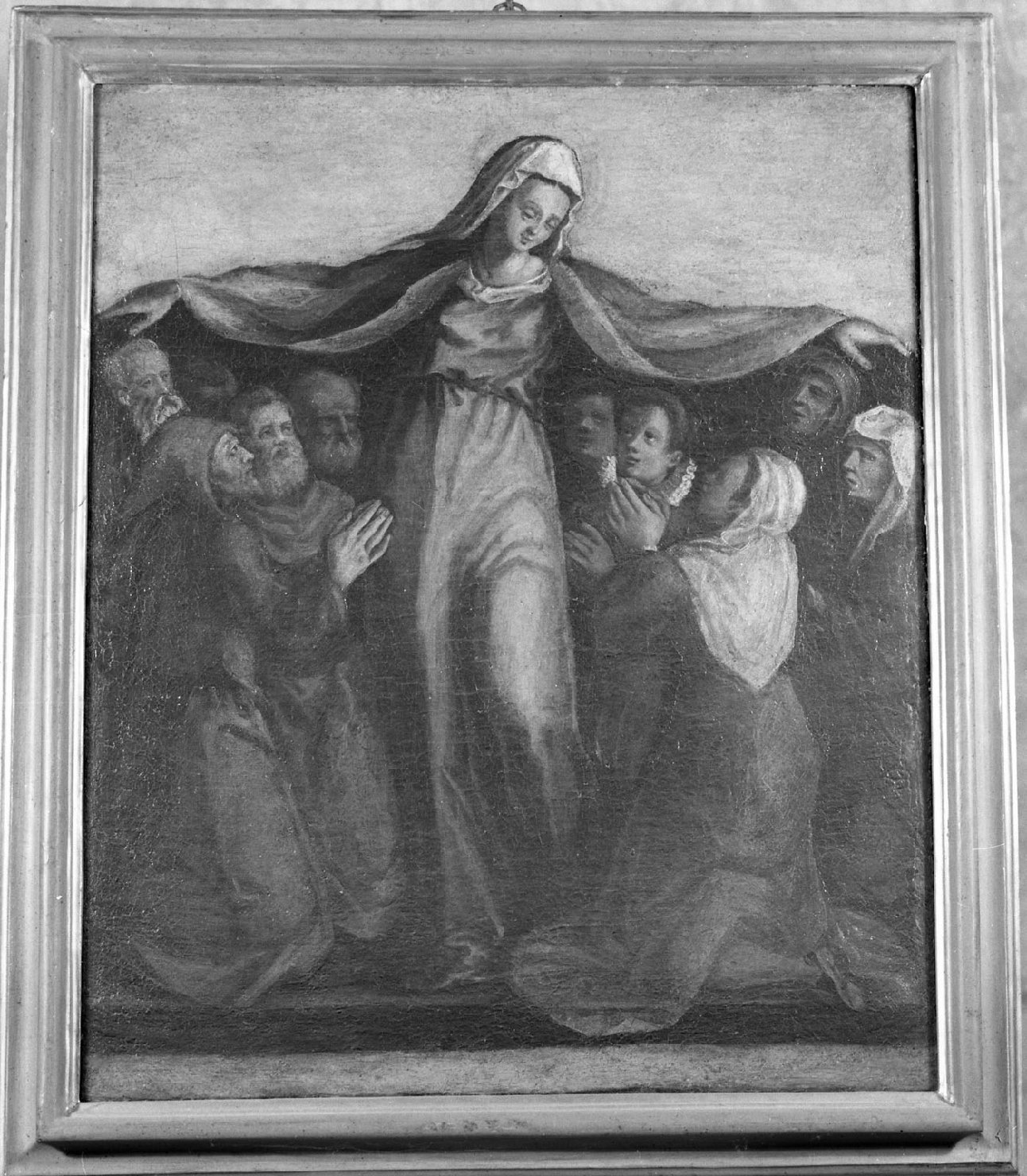 Madonna della Misericordia (dipinto) di Signorelli Luca (scuola) (seconda metà sec. XVI)