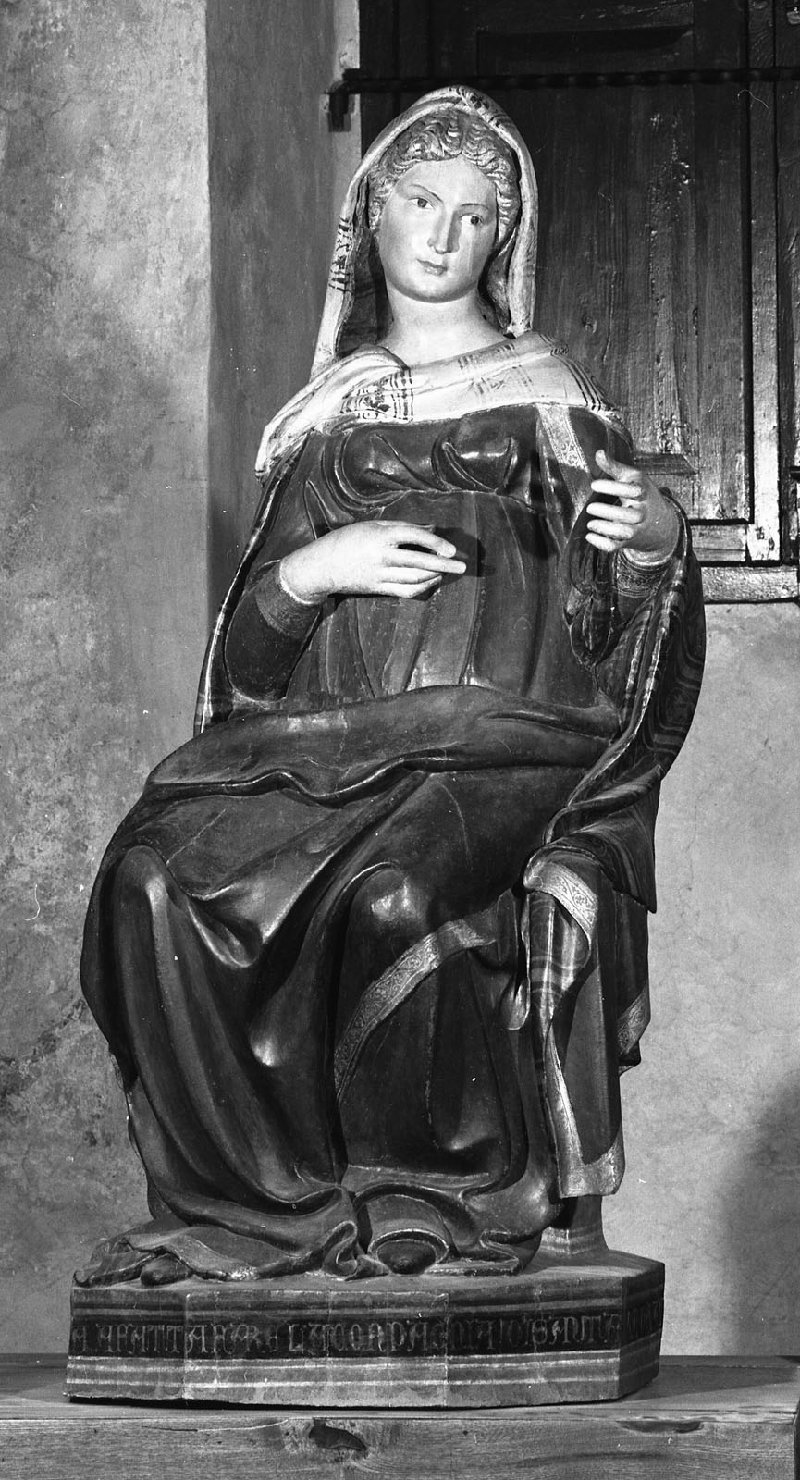 Madonna (scultura, elemento d'insieme) di Jacopo della Quercia (primo quarto sec. XV)