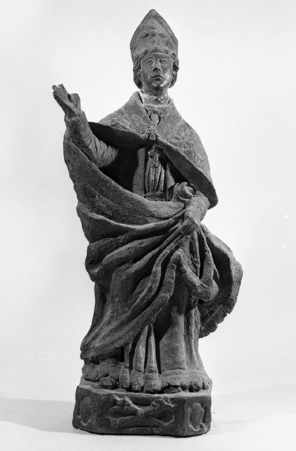 Santo papa (statua) - manifattura aretina (metà sec. XVII)