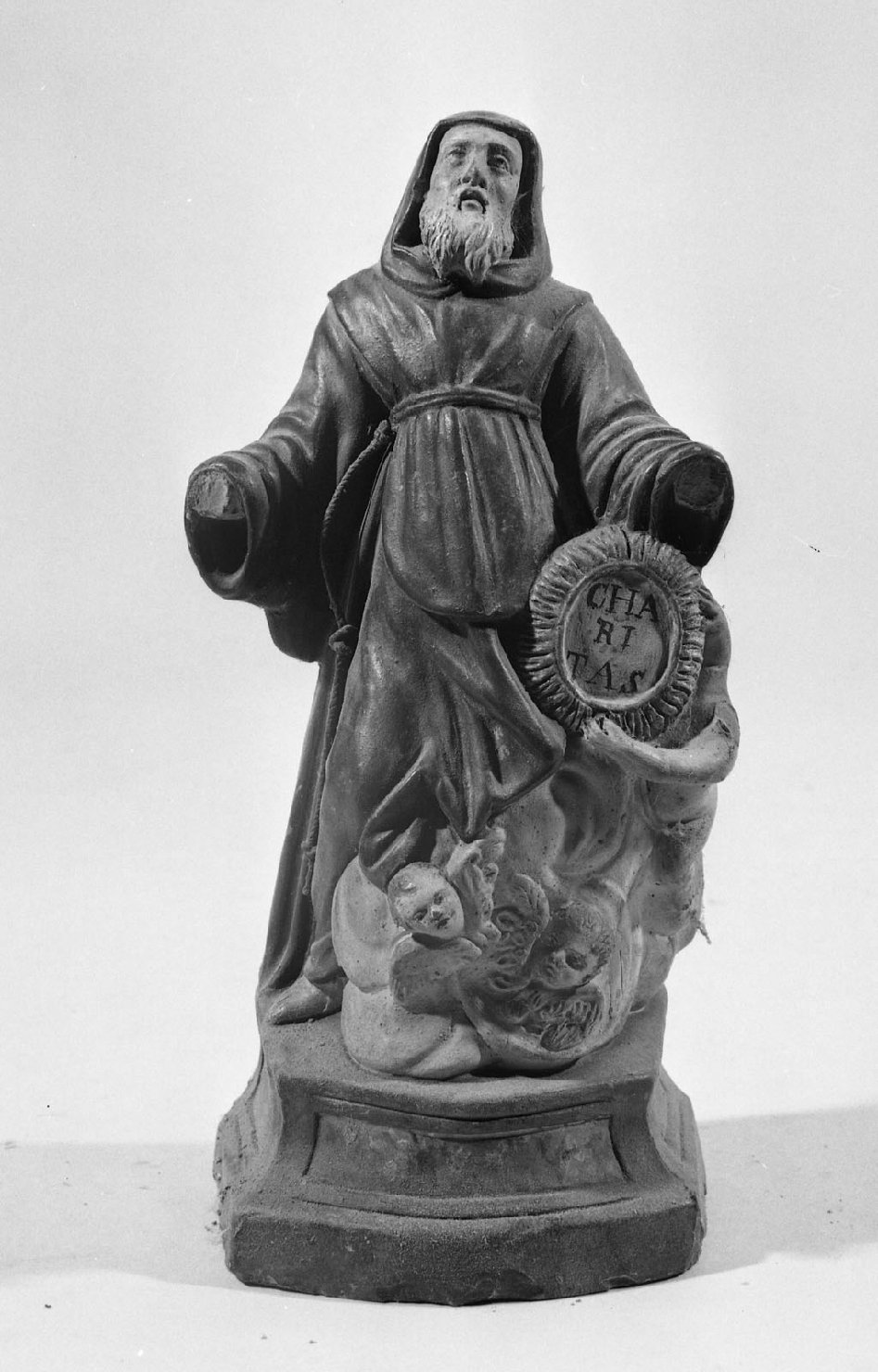 San Bernardino da Siena (statua) - manifattura aretina (metà sec. XVIII)