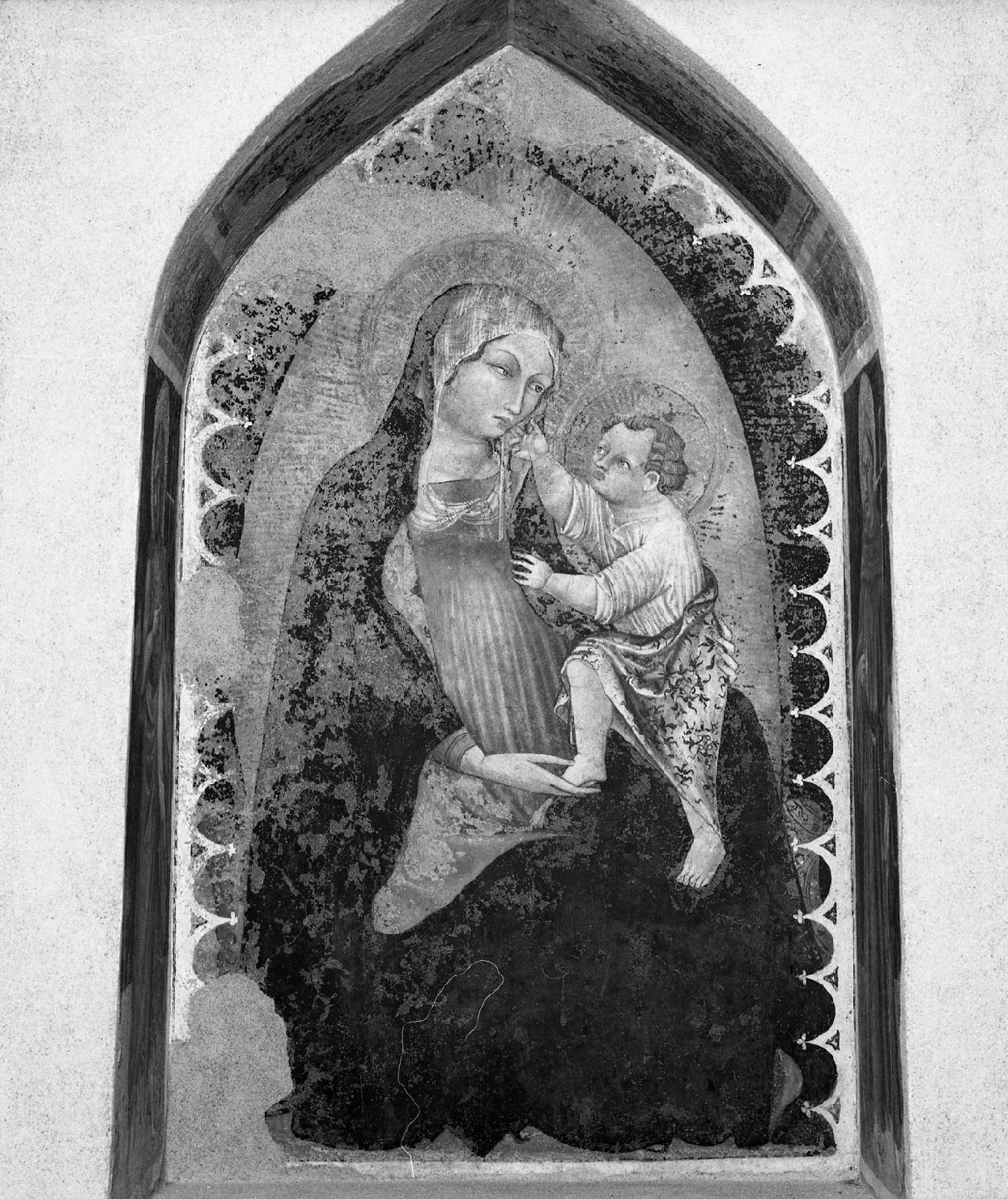 Madonna con Bambino e Santi (tabernacolo) - ambito aretino (prima metà sec. XV)