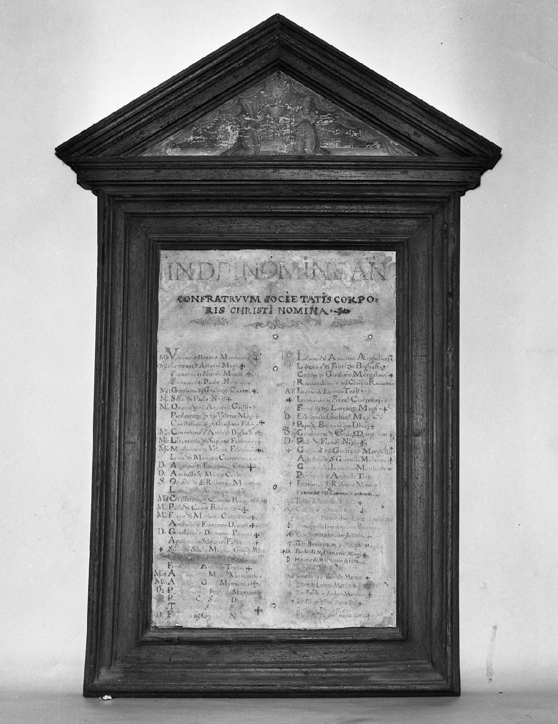 tabella di confraternita - ambito aretino (fine sec. XVI)