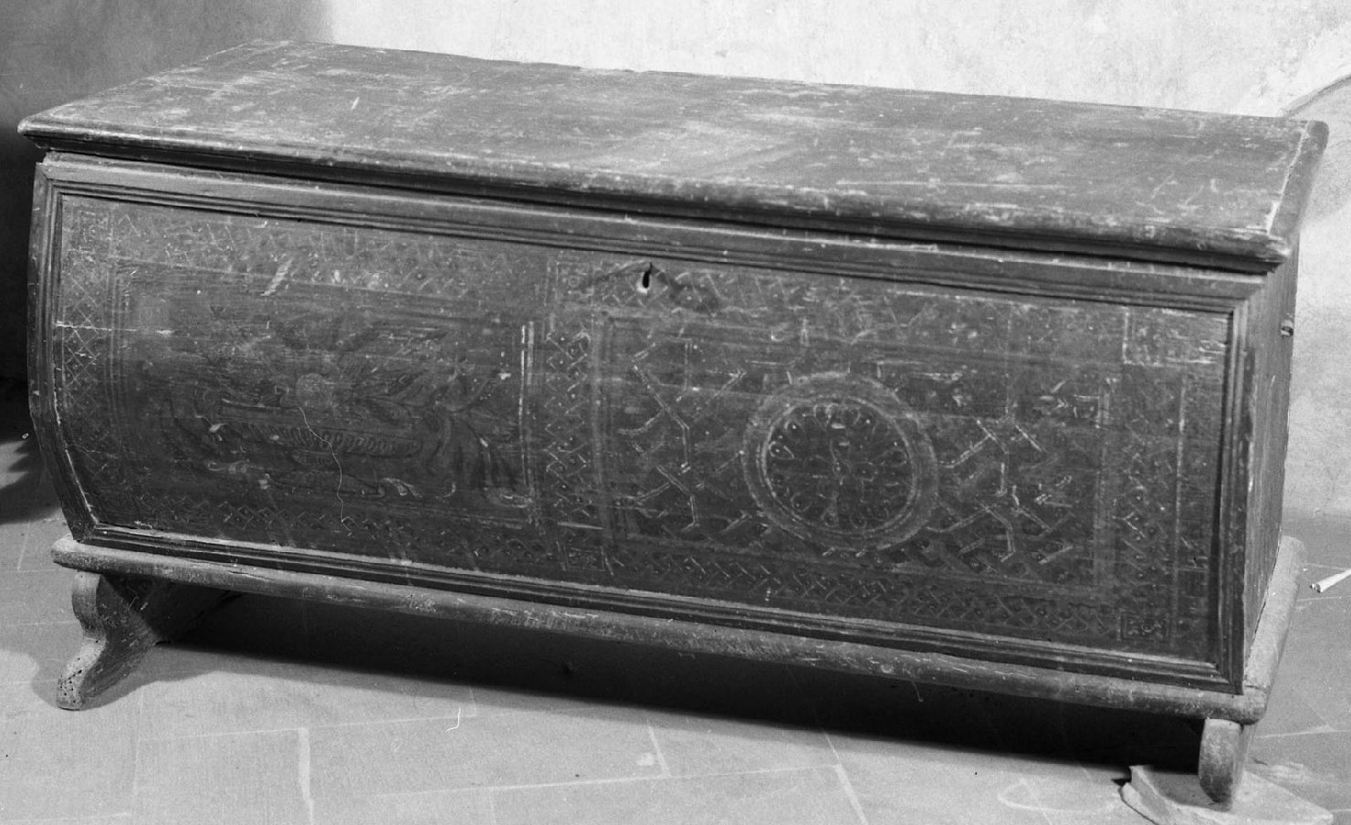 cassapanca - manifattura tosco-umbra (metà sec. XVI)