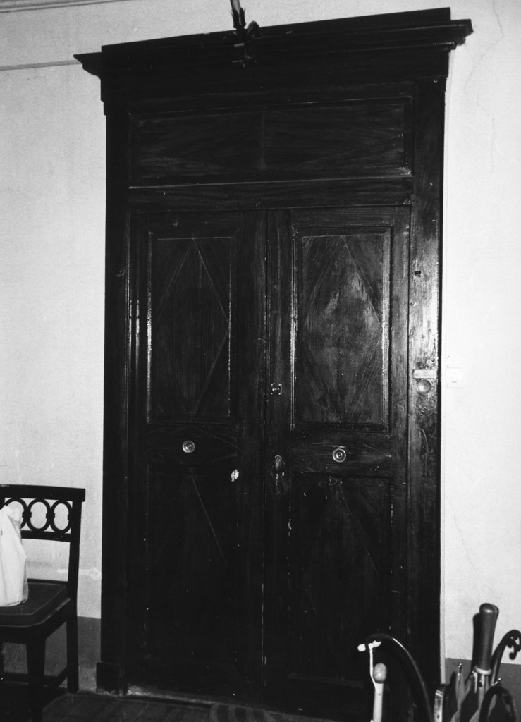 porta - a due battenti, coppia - bottega toscana (fine/inizio secc. XVII/ XVIII)