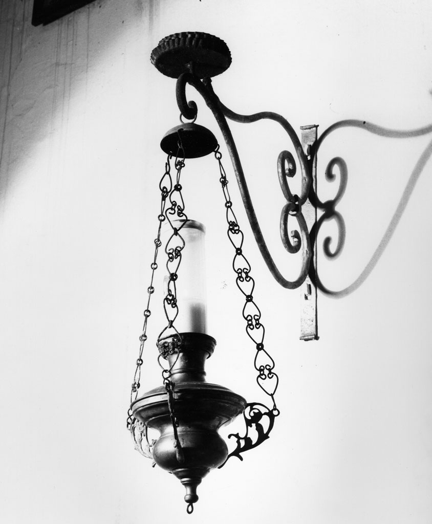 lampada pensile - bottega toscana (seconda metà sec. XIX)