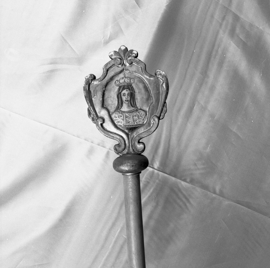 mazza processionale, coppia - bottega toscana (fine/inizio secc. XVIII/ XIX)