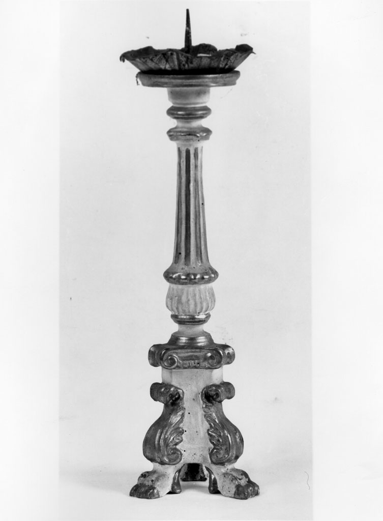 candeliere, serie - bottega toscana (inizio sec. XIX)