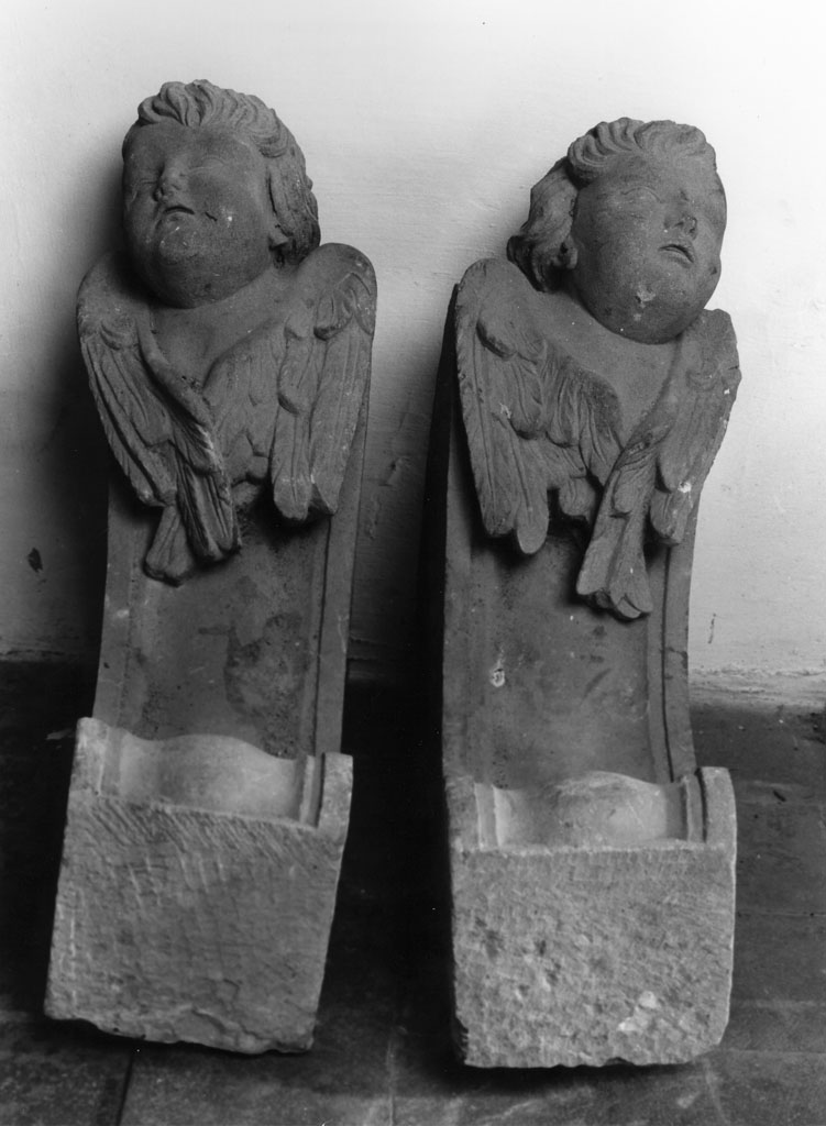 mensola, coppia - bottega toscana (sec. XVII)