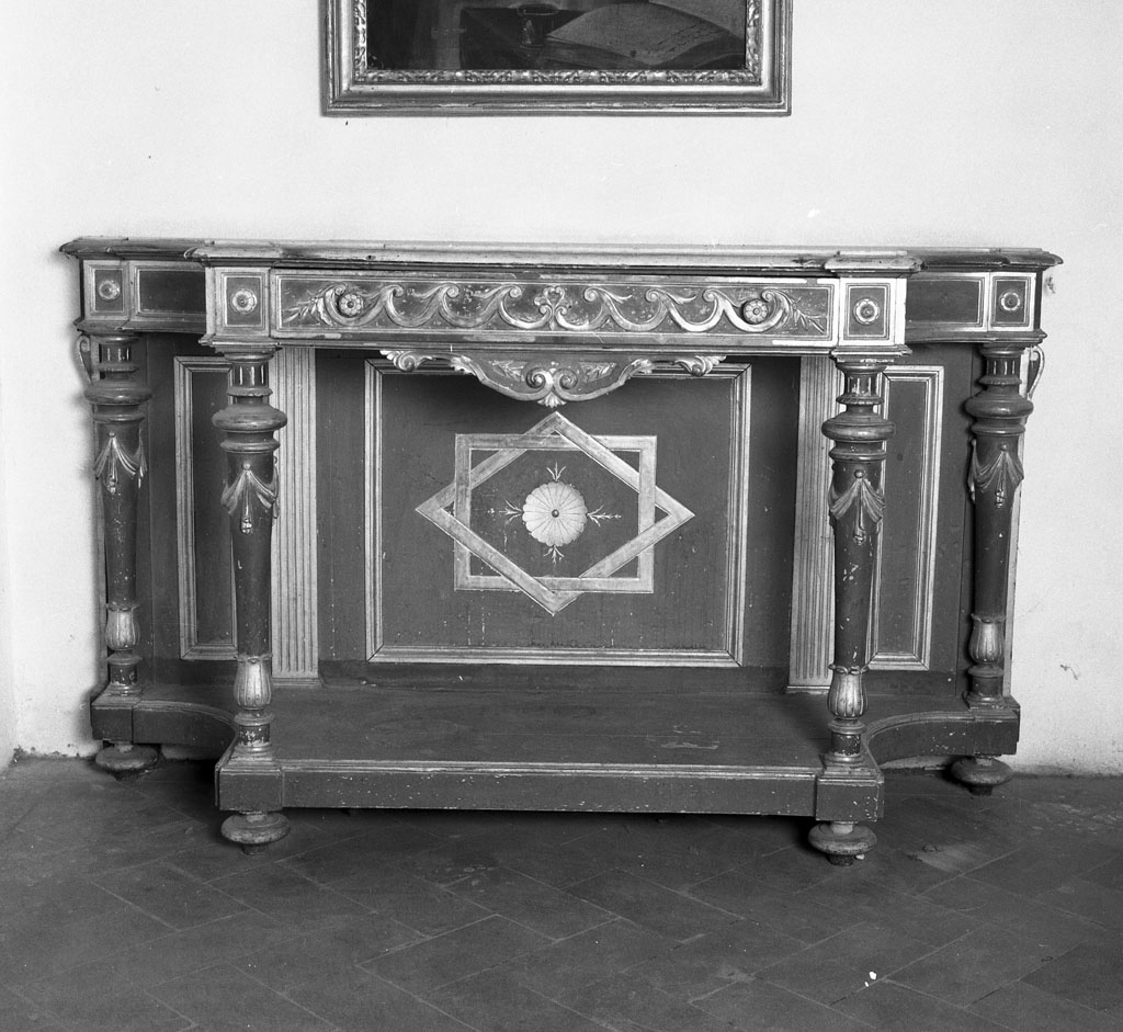 console - bottega toscana (seconda metà sec. XIX)