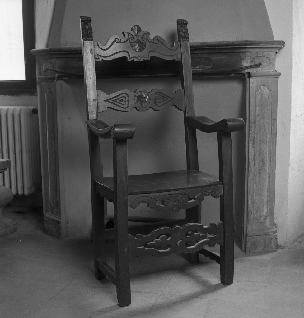 seggiolone, coppia - bottega toscana (sec. XVII)