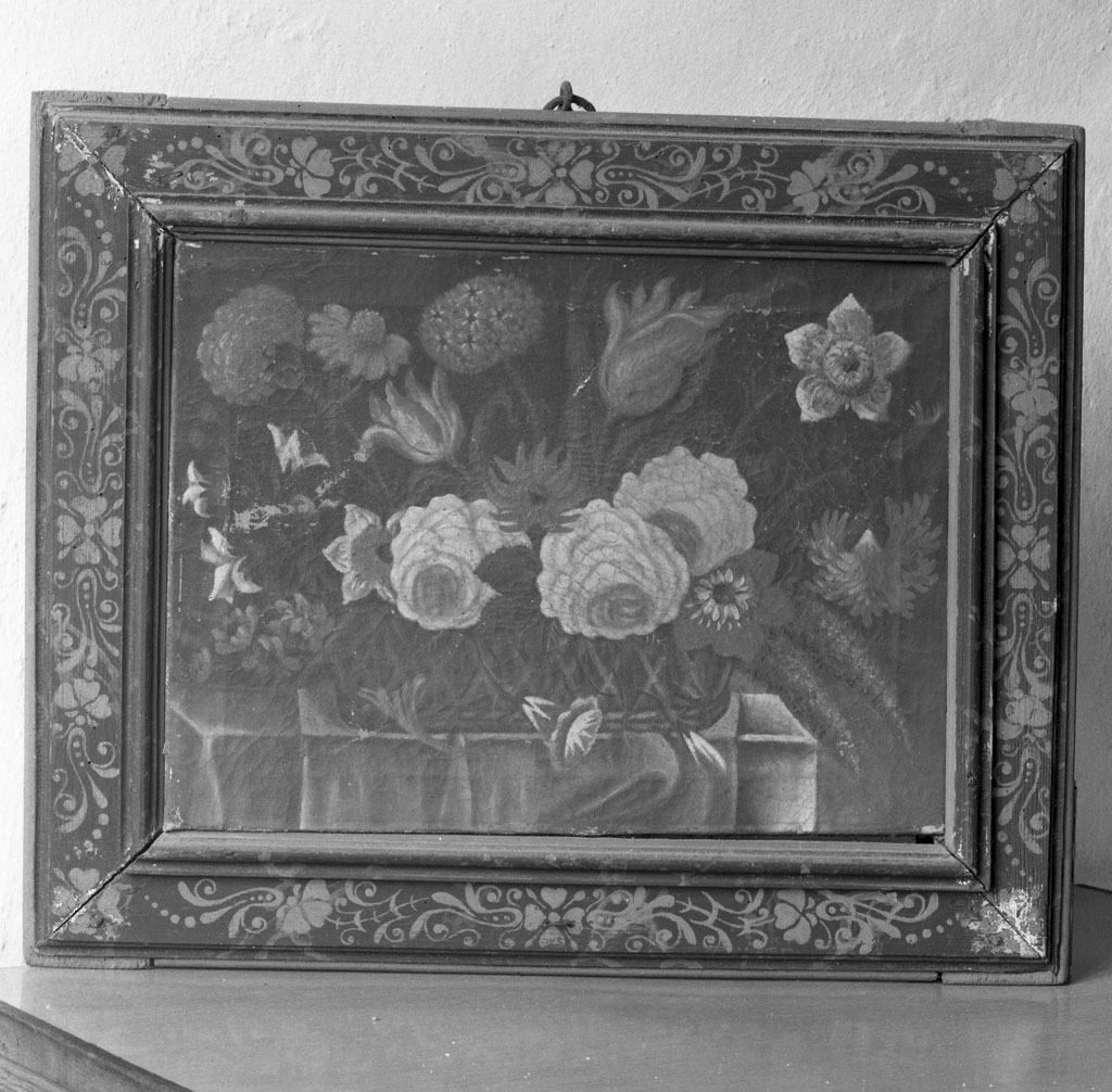 vaso con fiori (dipinto) - ambito toscano (inizio sec. XVIII)