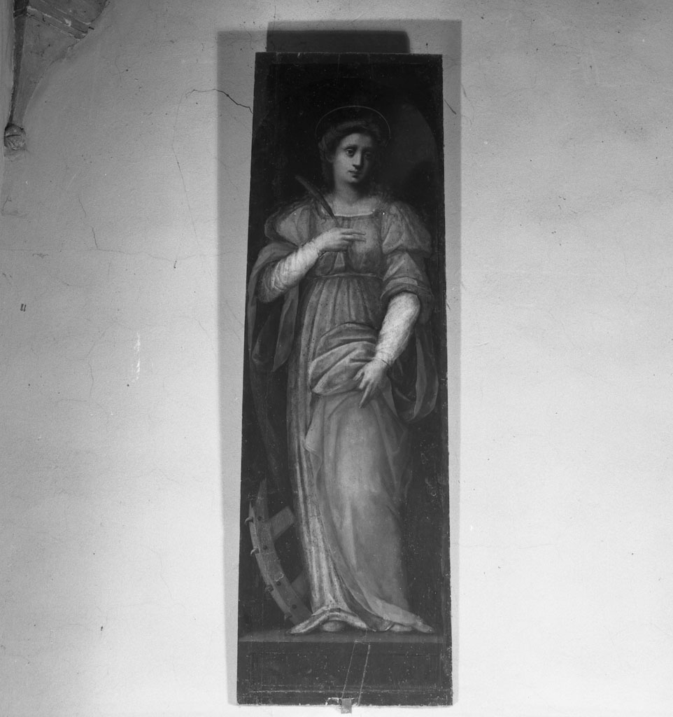 Santa Caterina d'Alessandria (dipinto) di Andrea d'Agnolo detto Andrea del Sarto (scuola) (metà sec. XVI)