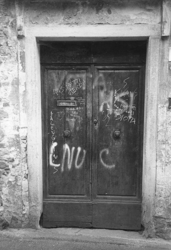 porta - a due battenti - bottega toscana (fine sec. XVII)