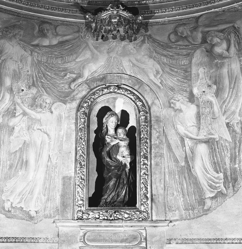 angeli reggicortina (dipinto, elemento d'insieme) di Ademollo Luigi (sec. XIX)