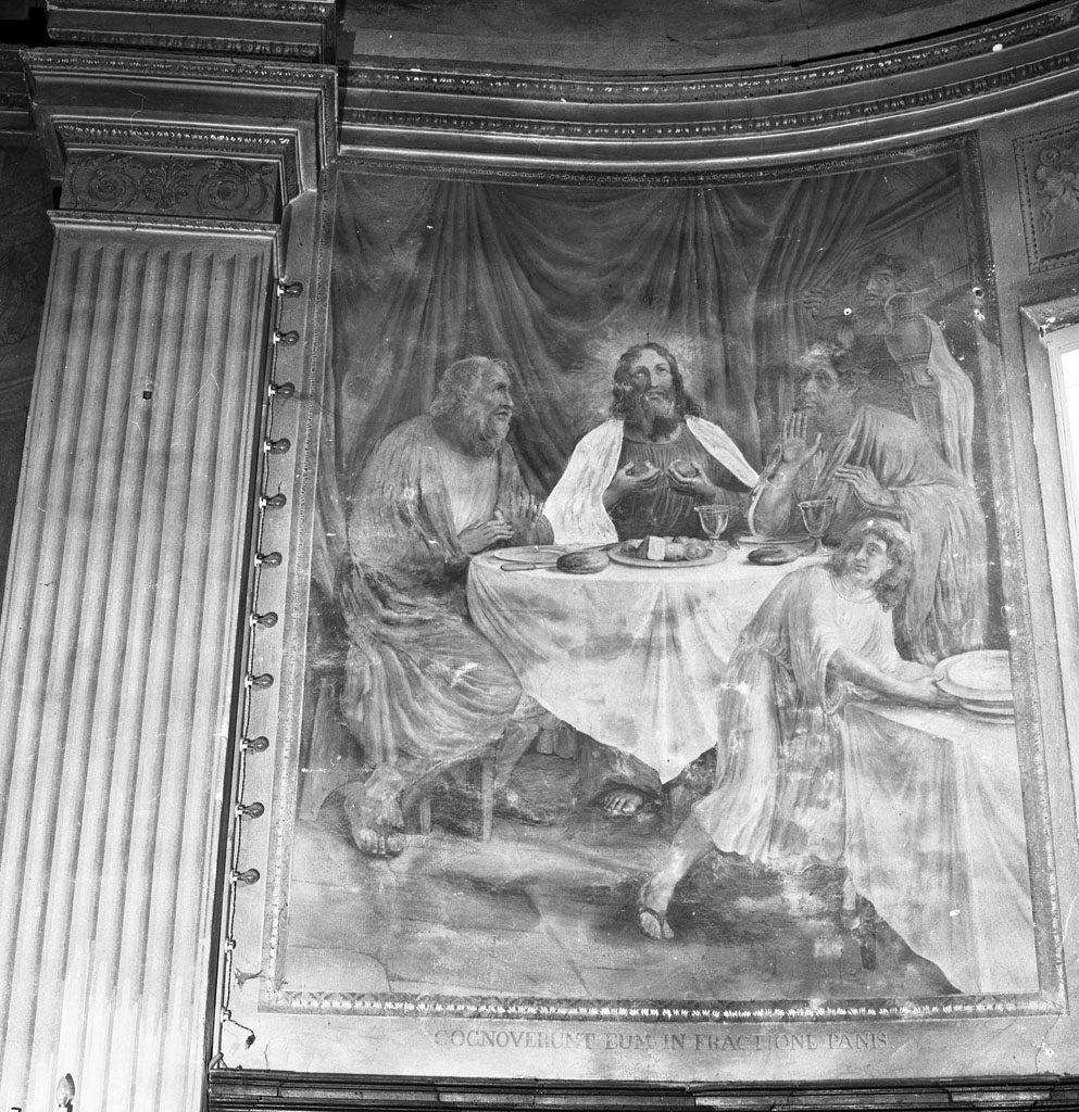 cena in Emmaus (dipinto, elemento d'insieme) di Ademollo Luigi (sec. XIX)