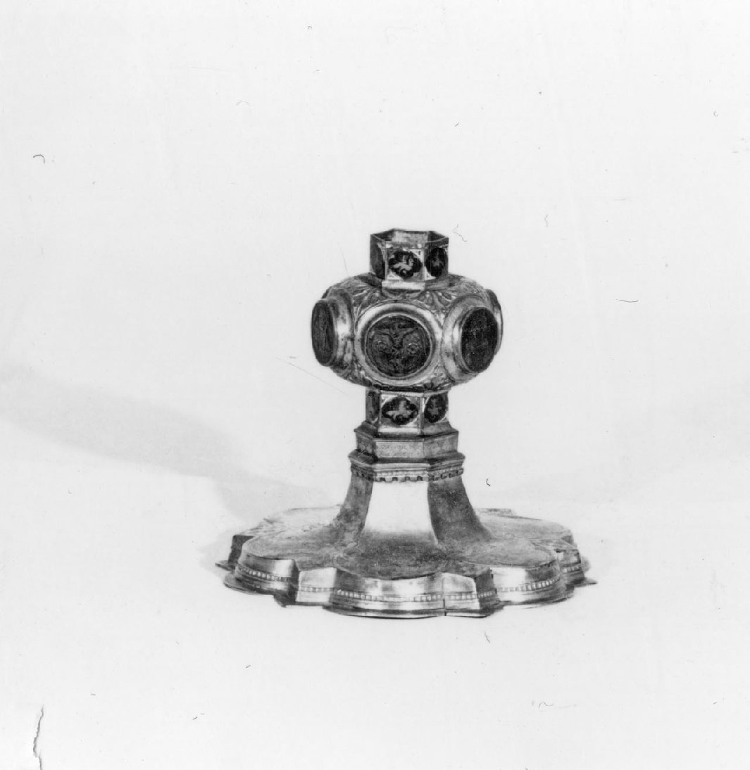 calice, frammento - bottega aretina (metà sec. XIV)