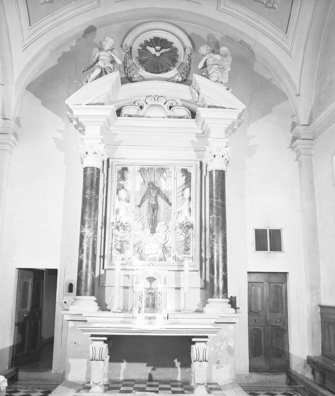 altare maggiore, complesso decorativo - bottega toscana (metà sec. XVIII)