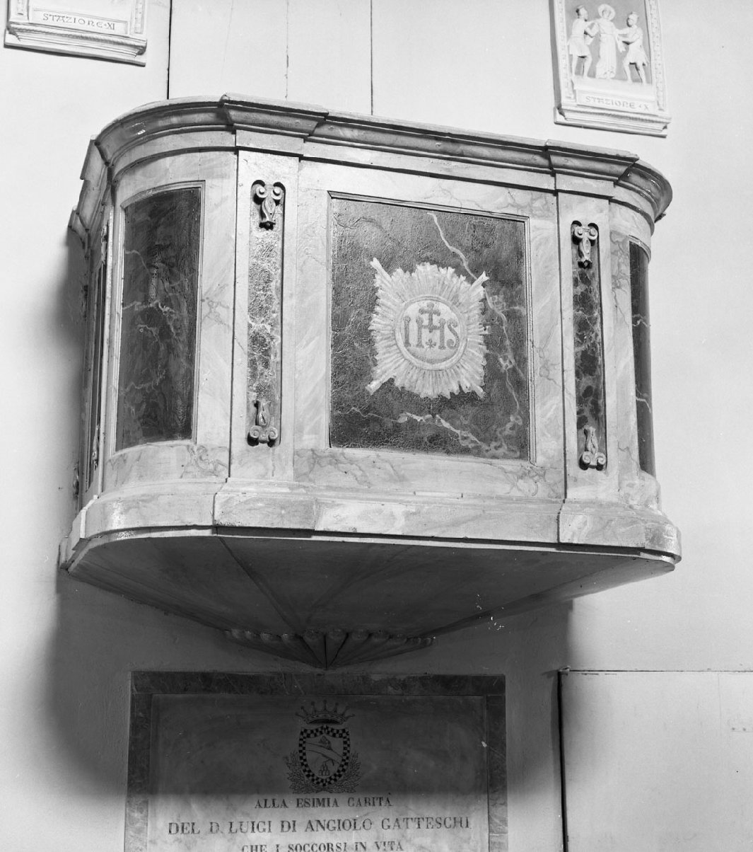 pulpito - bottega toscana (seconda metà sec. XVIII)