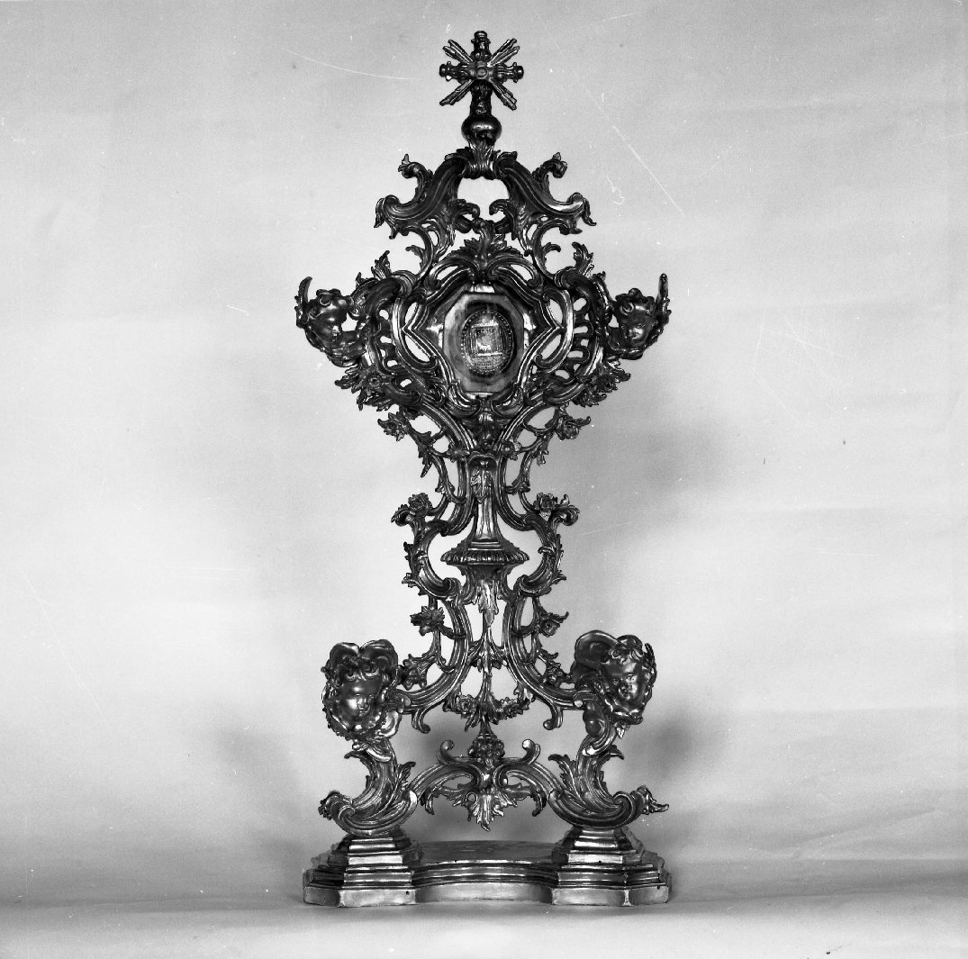 reliquiario - a ostensorio - bottega toscana (sec. XVIII)
