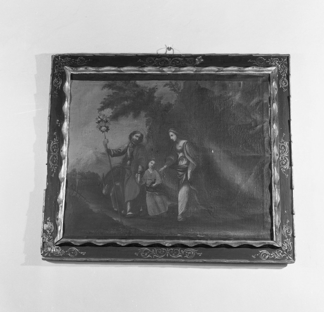 fuga in Egitto (dipinto) - ambito italiano (fine/inizio secc. XVII/ XVIII)