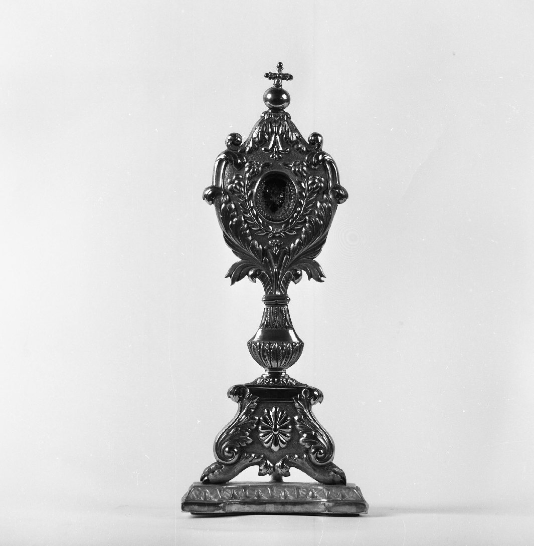 reliquiario - a ostensorio - bottega italiana (sec. XVIII)