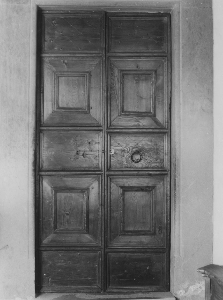 porta - a due battenti - bottega toscana (fine/inizio secc. XVI/ XVII)