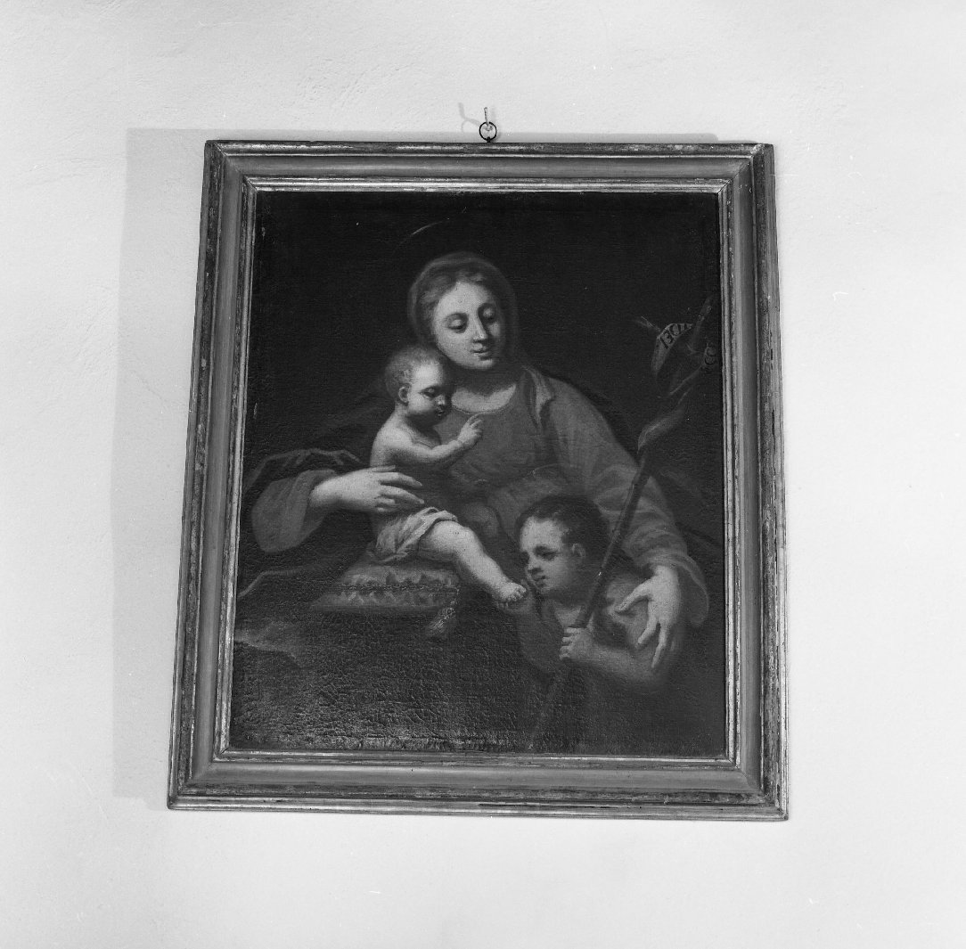 Madonna con Bambino e San Giovannino (dipinto) - ambito italiano (sec. XVII)