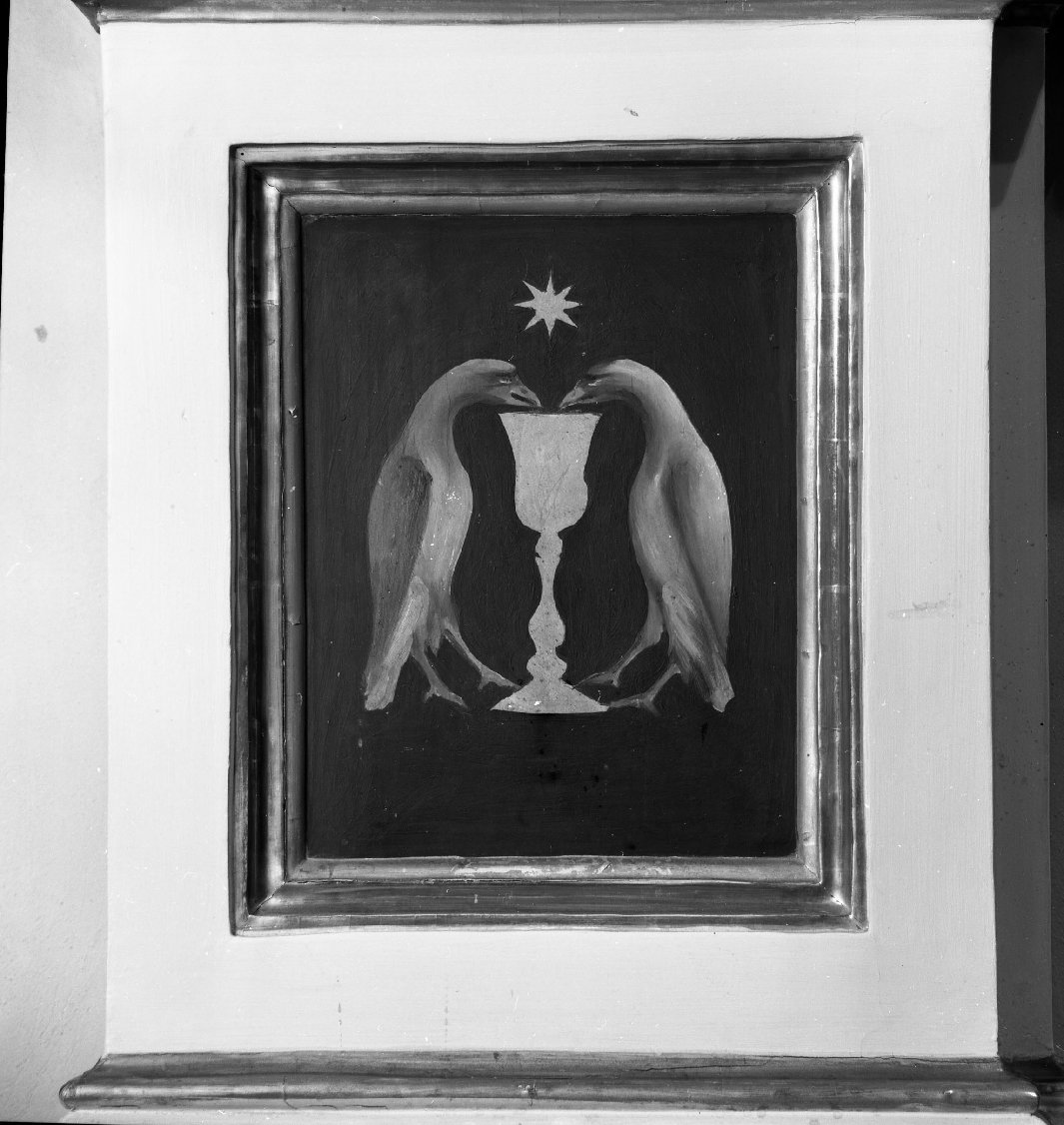 emblema dell'Ordine camaldolese (dipinto, serie) - ambito casentinese (prima metà sec. XX)